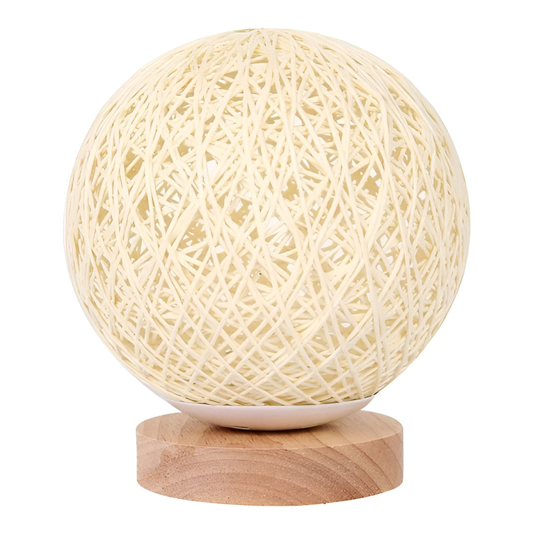 TwineGlow Light - Modern USB Rechargeable Rattan Table Lamp | Kalsten