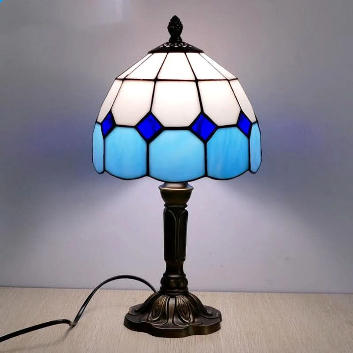 Retro Baroque Tiffany Glass LED Table Lamp E27 | Kalsten