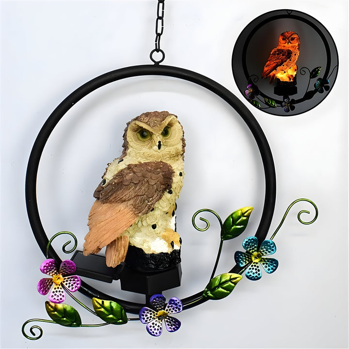 LumiOwl Light - Solar-powered Hanging Owl Light | Kalsten