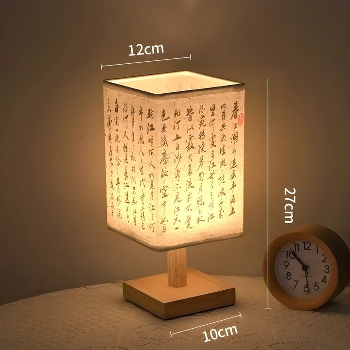 SerenityGlow Lamp - Modern Fabric LED Chinese Style Table Lamp | Kalsten