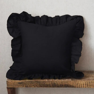 Elegant Linen Cushion Cover - with Ruffles for Ultimate Comfort Kalsten