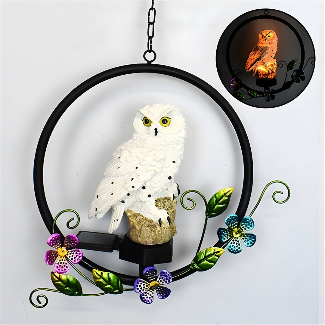 LumiOwl Light - Solar-powered Hanging Owl Light | Kalsten