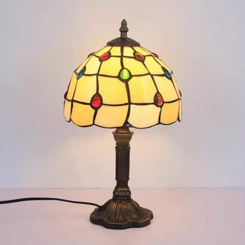 Table Lamp LED Baroque Retro E27 - Vintage Tiffany Glass | Kalsten