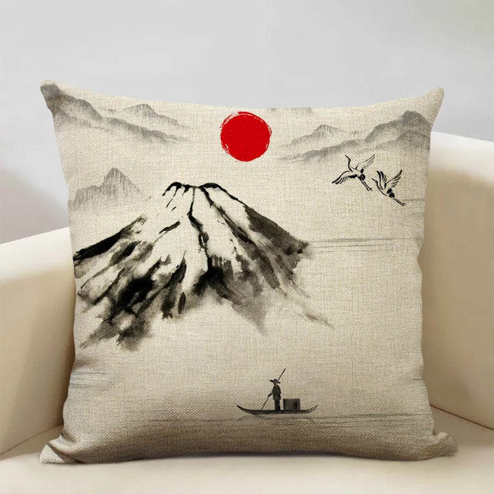 BeauRêve Cushion Cover with Mount Fuji - Japanese Style for Any Space Kalsten