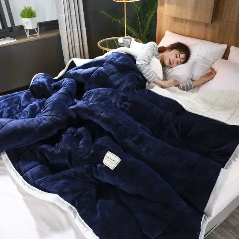 Skanto | Warm Coral Fleece Flannel Blanket Soft Cozy Throw for Winter
