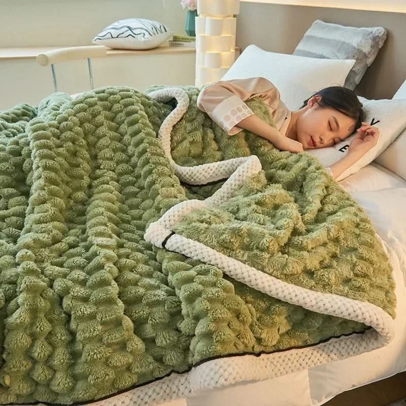 Skanto | Double-Sided Coral Velvet Blanket Soft Warm Throw for Winter