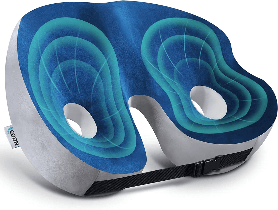 Kalsten | Adjustable Memory Foam Sit Bone Relief Seat Cushion