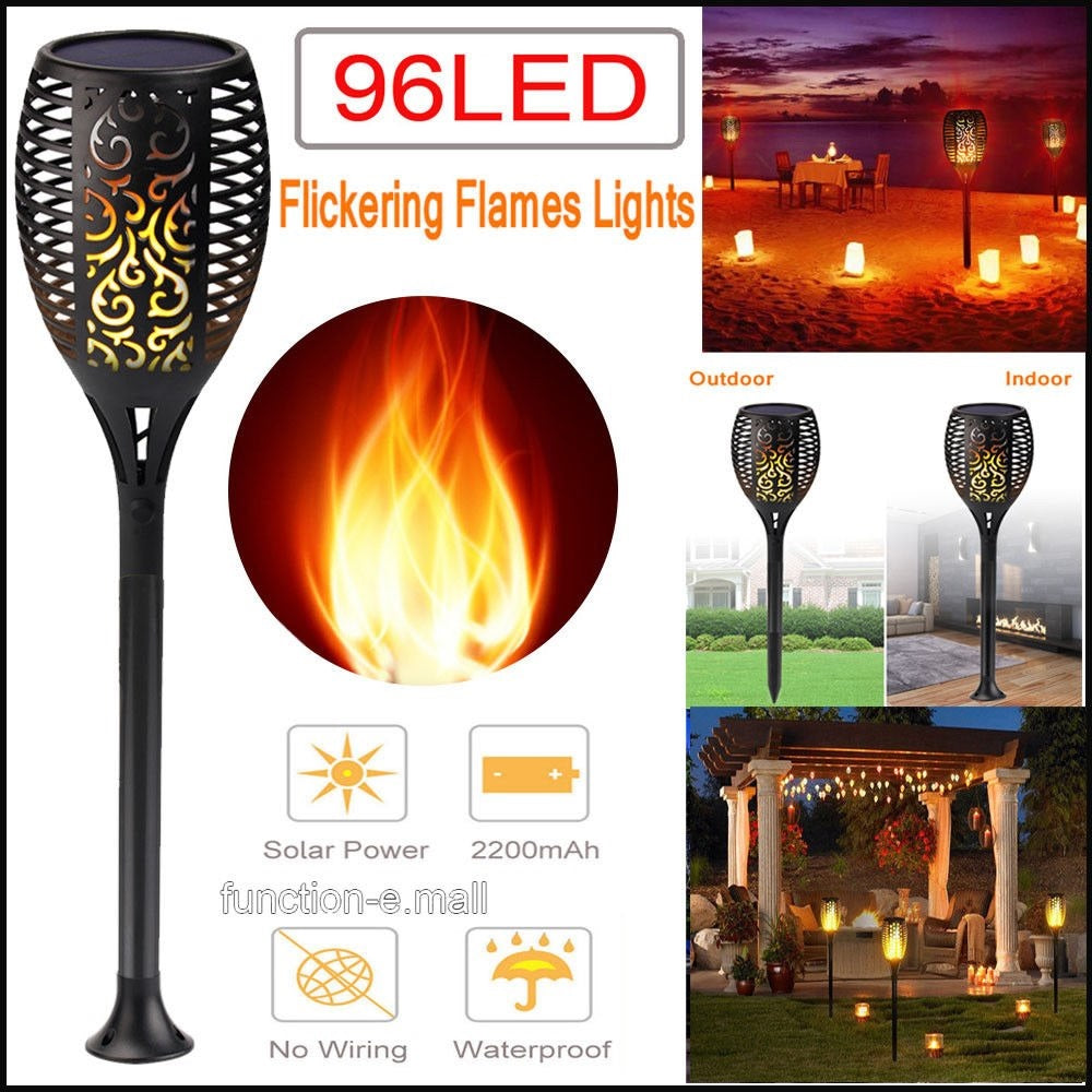 2 PCS Solar Led Torch Light Dancing Flame Edition | Kalsten