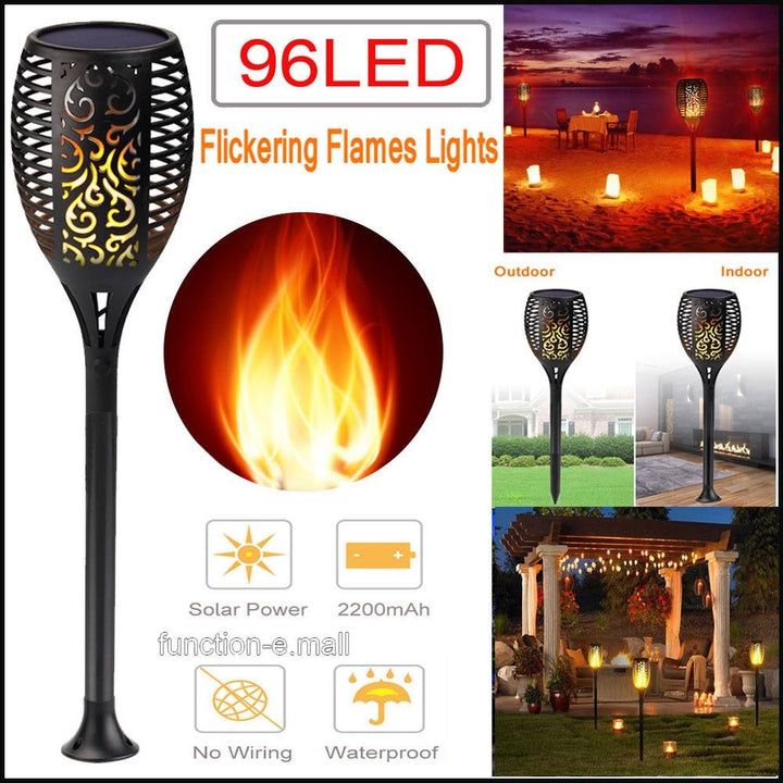 2 PCS Solar Led Torch Light Dancing Flame Edition | Kalsten