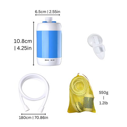 Skanto | AquaJet Portable Outdoor Shower – Rechargeable Travel Shower for Camping with Adjustable Flow
