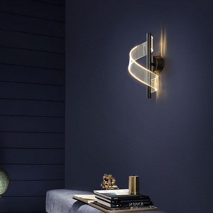 Luxury Glass Wall Lamp with Candle Holder | Kalsten