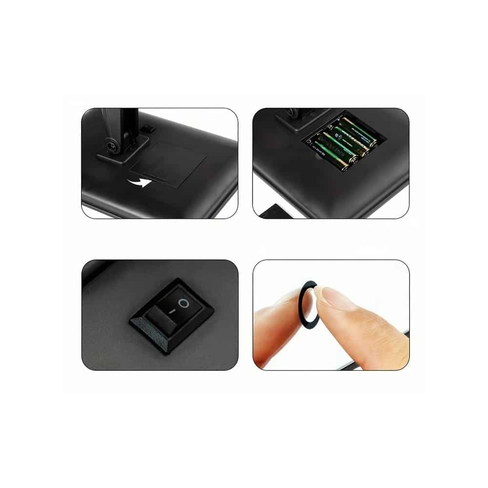 Makeup mirror with LED light and touch screen | Kalsten