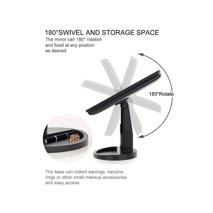 Makeup mirror with LED light and touch screen | Kalsten