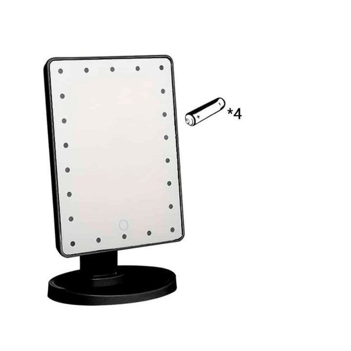 Makeup mirror with LED light and touch screen | Kalsten