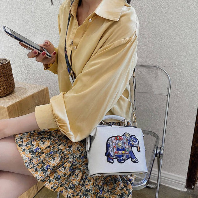 Embroidered Mandala Shoulder Bag – Lightweight Multi-Use Bohemian Design | Kalsten