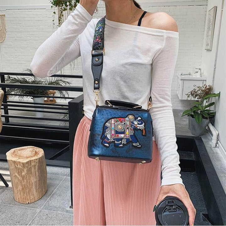 Embroidered Mandala Shoulder Bag – Lightweight Multi-Use Bohemian Design | Kalsten
