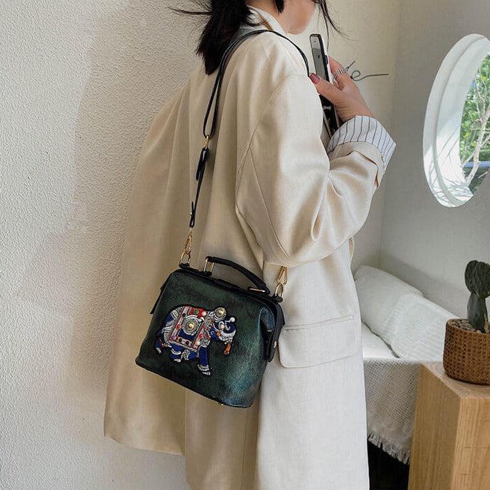 Embroidered Mandala Shoulder Bag – Lightweight Multi-Use Bohemian Design | Kalsten