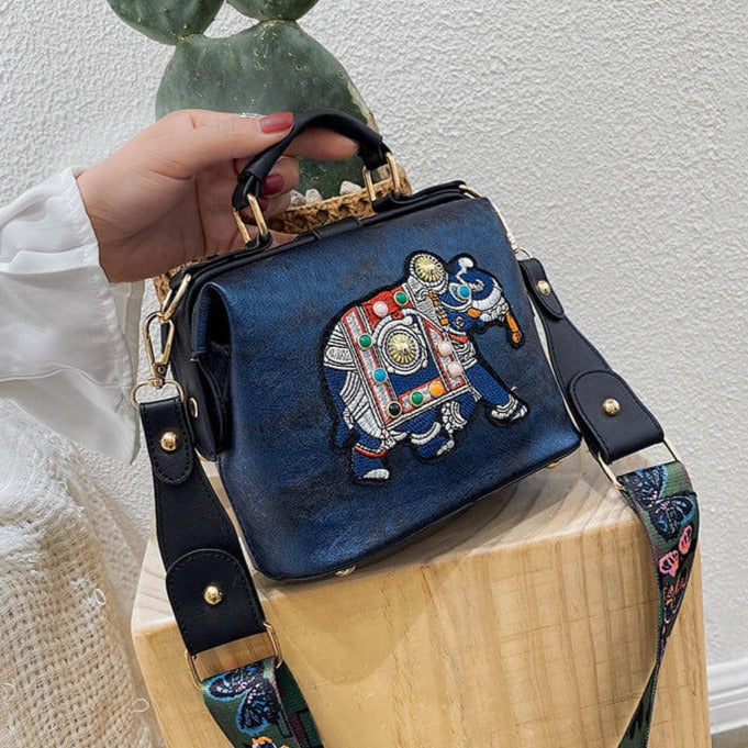Embroidered Mandala Shoulder Bag – Lightweight Multi-Use Bohemian Design | Kalsten