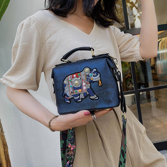 Embroidered Mandala Shoulder Bag – Lightweight Multi-Use Bohemian Design | Kalsten