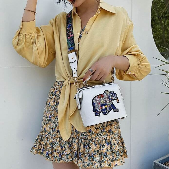 Embroidered Mandala Shoulder Bag – Lightweight Multi-Use Bohemian Design | Kalsten