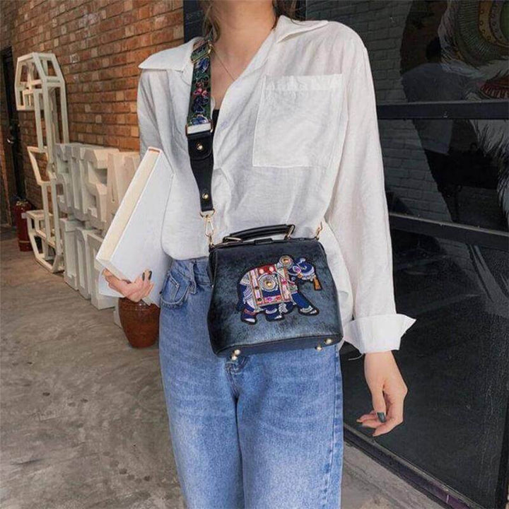 Embroidered Mandala Shoulder Bag – Lightweight Multi-Use Bohemian Design | Kalsten
