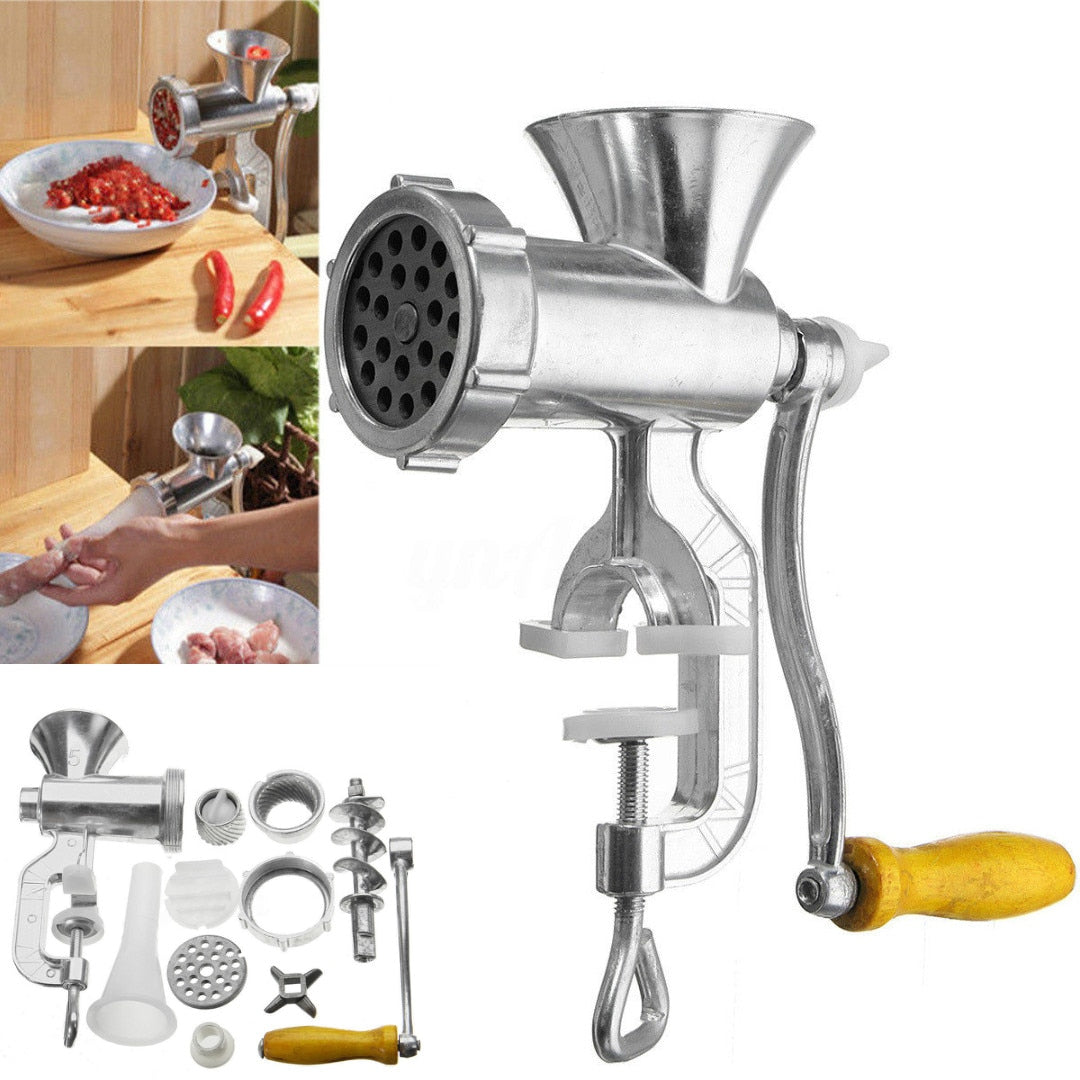 Manual Aluminum Alloy Meat Grinder Sausage Maker Grinder | Skanto