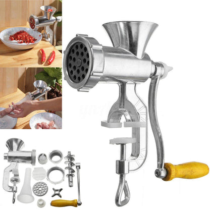 Manual Aluminum Alloy Meat Grinder Sausage Maker Grinder | Skanto