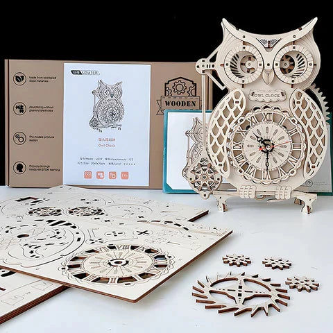 Super Wooden Mechanical Model Puzzle Set | Kalsten
