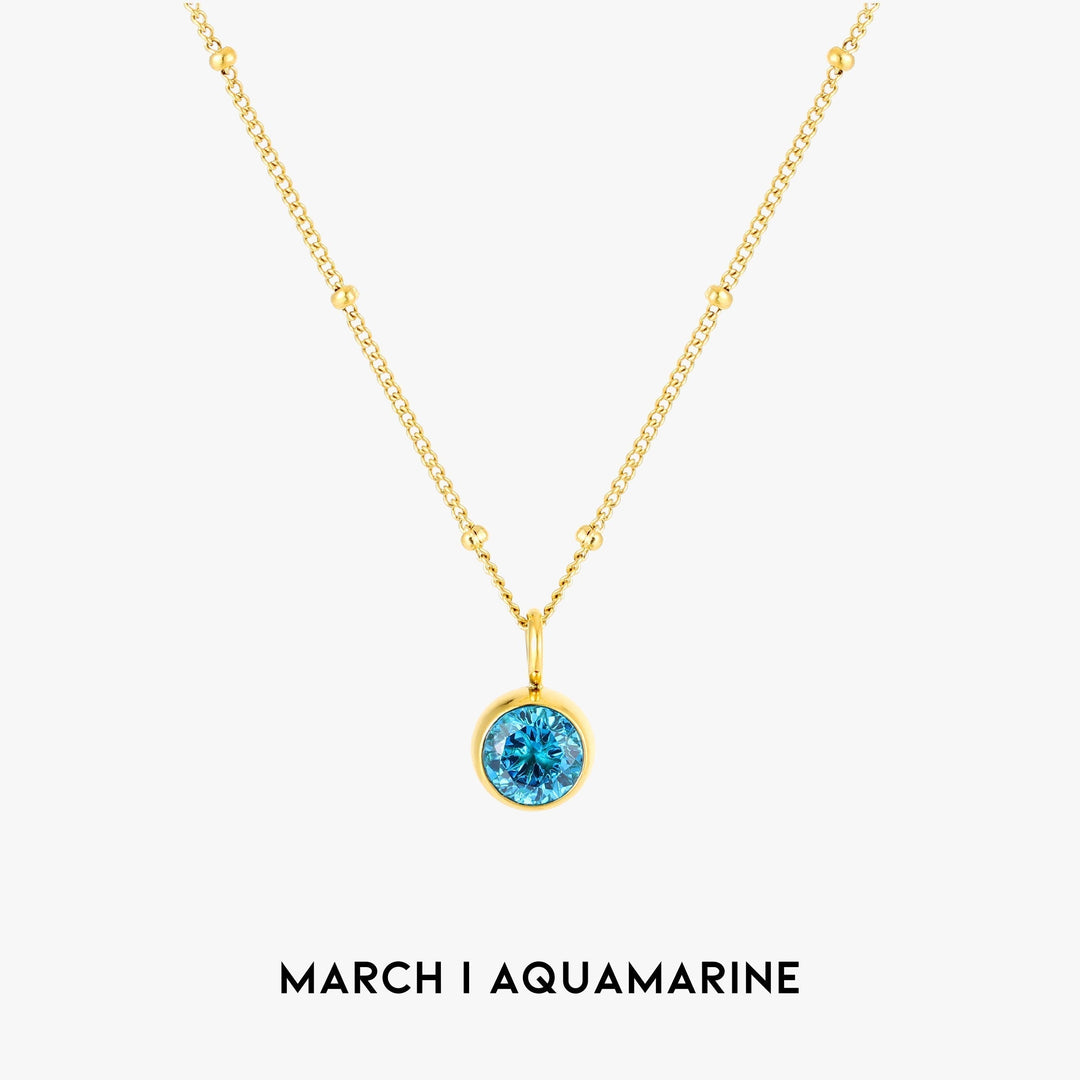 Birthstone Pendant Necklace