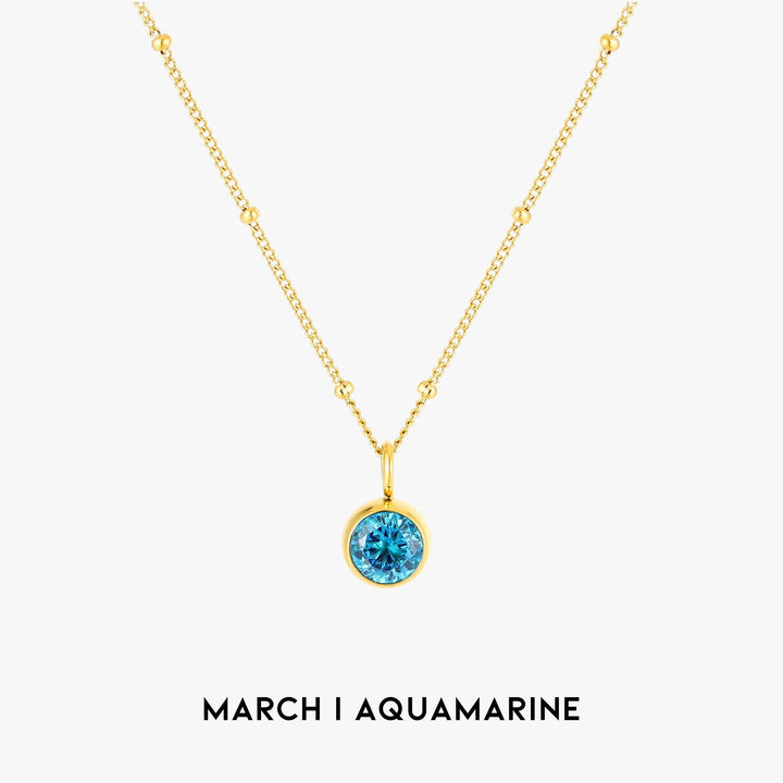 Birthstone Pendant Necklace