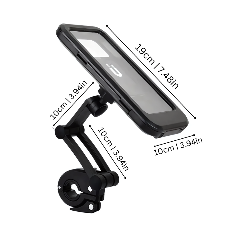 Kalsten | SafeRide Waterproof Smartphone Holder – 360° Rotating for Bike and Rain Weather