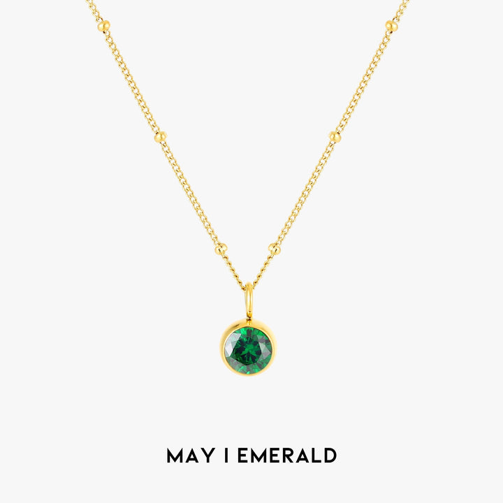 Birthstone Pendant Necklace