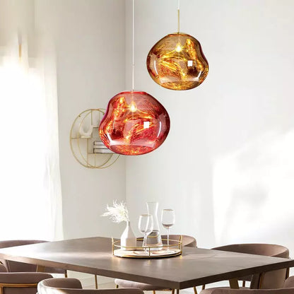 Skanto | Melt Pendant Lamp - Modern Glass Hanging Lamp for Kitchen Island & Dining Room