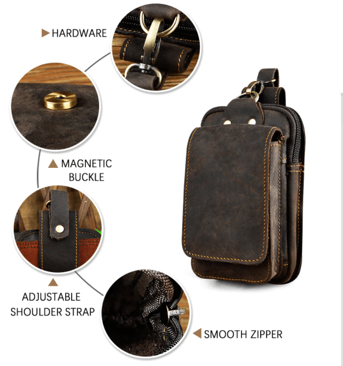 Kalsten | Men's High-Quality Waist Bag - Guardian Leatherette