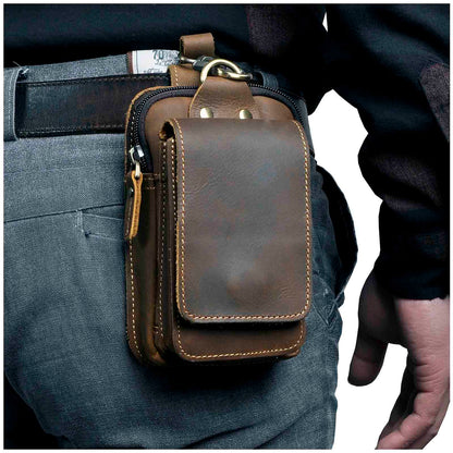 High-quality men's leather fanny pack – Guardian Leather