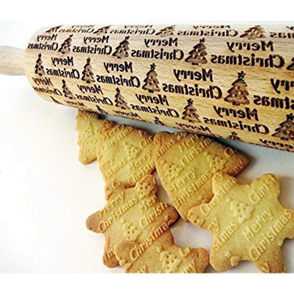 Christmas Embossing Rolling Pin | Kalsten