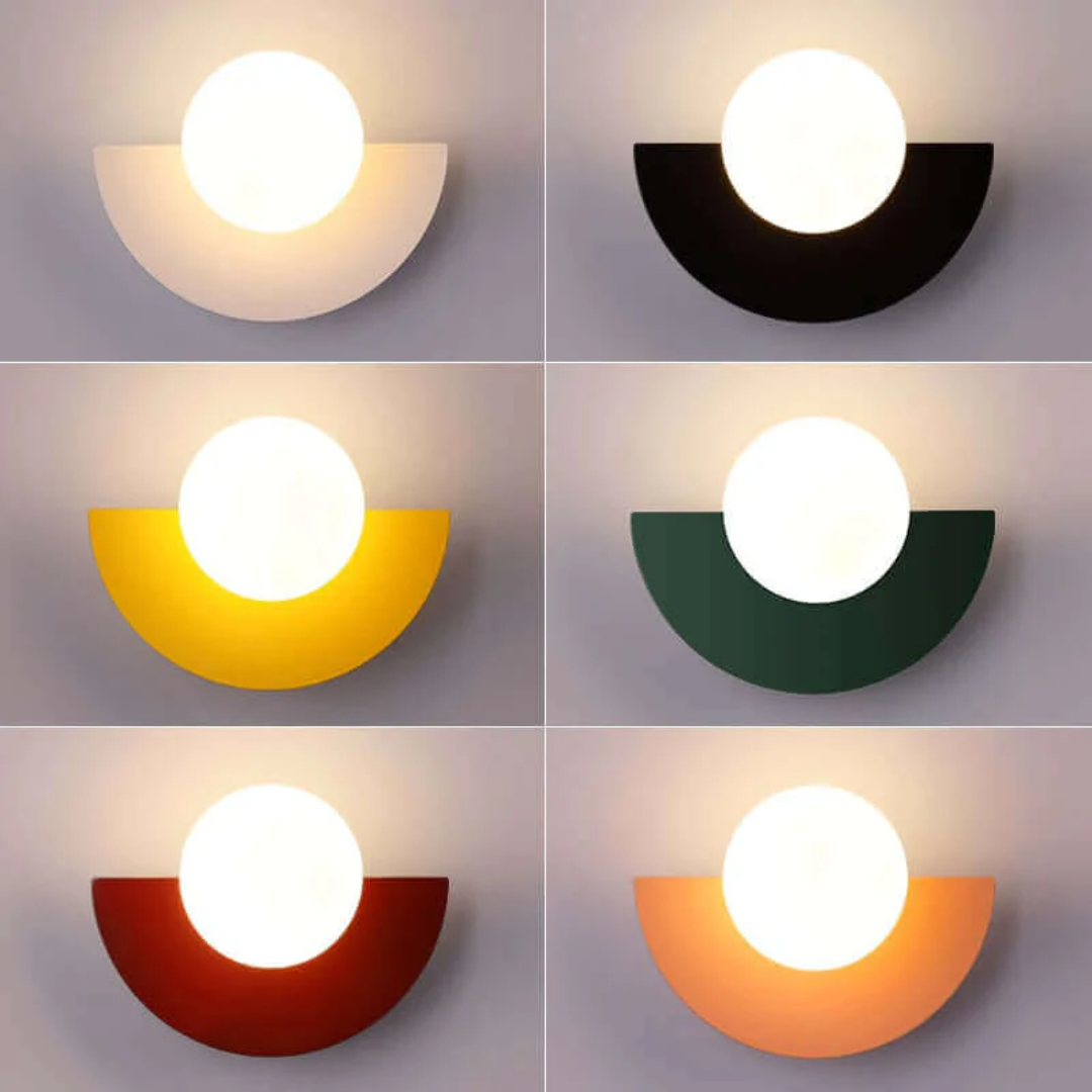 Kalsten | Metal Half Moon Wall Lamp - LunaMetal