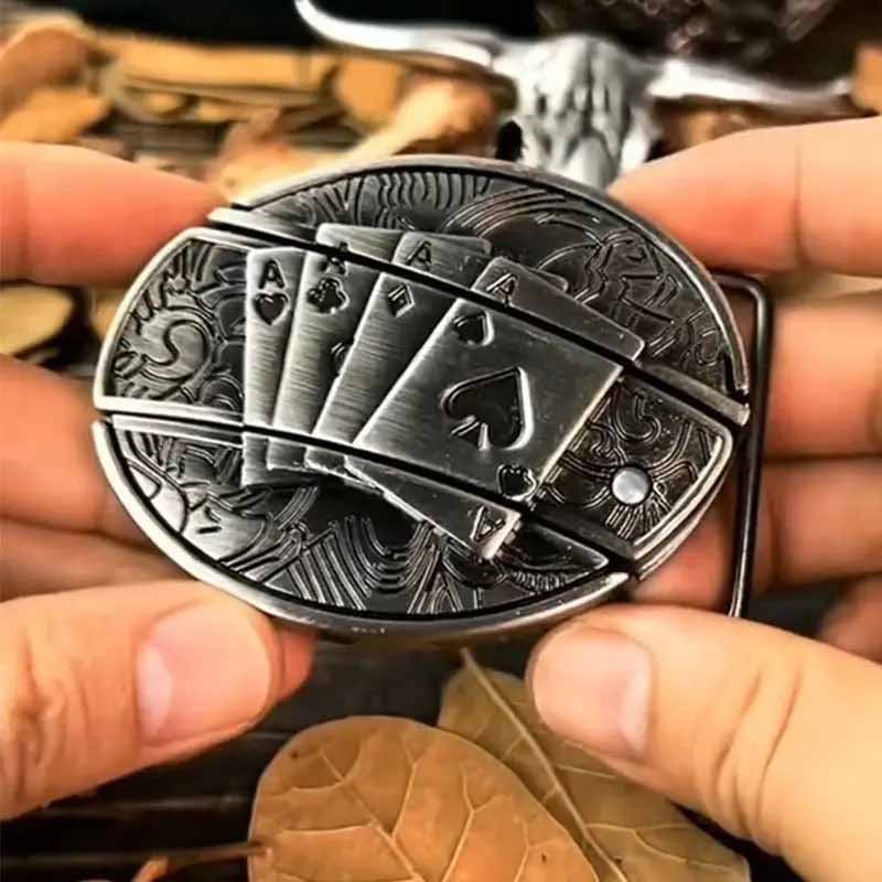 Kalsten | Metal Oval Cowboys Belt Buckle