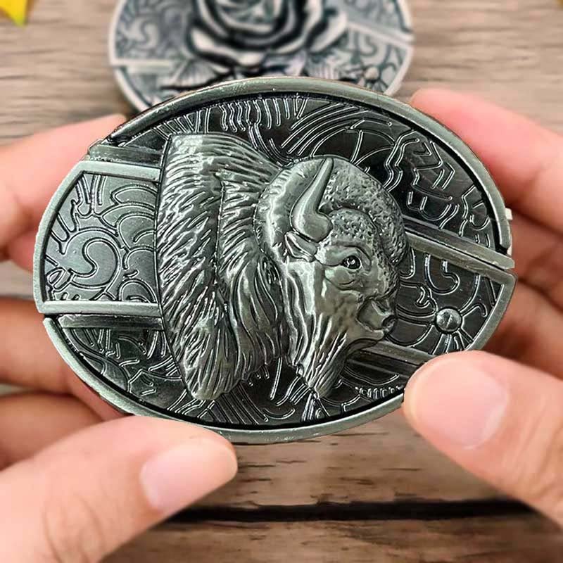 Kalsten | Metal Oval Cowboys Belt Buckle