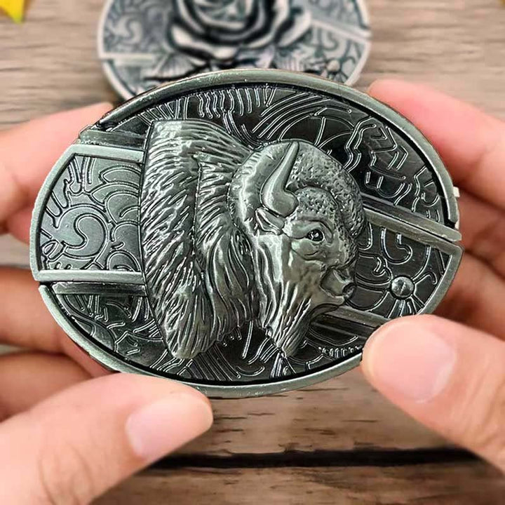 Kalsten | Metal Oval Cowboys Belt Buckle