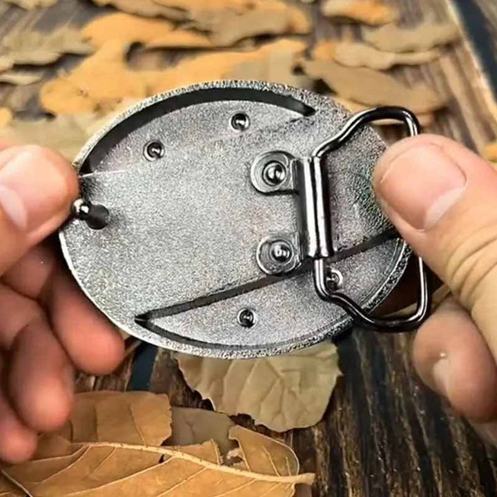 Kalsten | Metal Oval Cowboys Belt Buckle