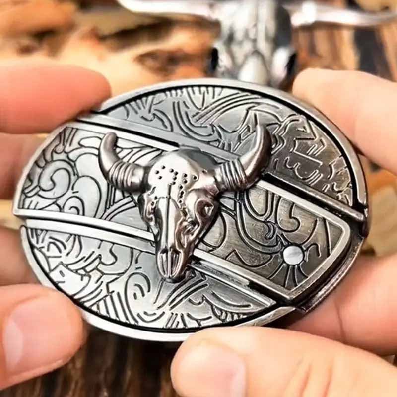 Kalsten | Metal Oval Cowboys Belt Buckle