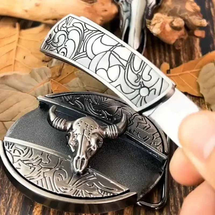 Kalsten | Metal Oval Cowboys Belt Buckle