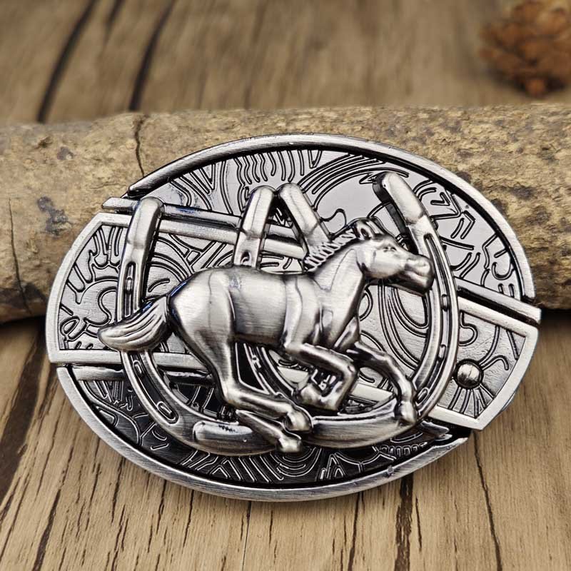 Kalsten | Metal Oval Cowboys Belt Buckle