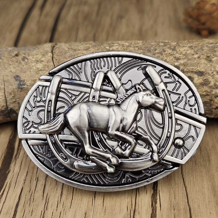 Kalsten | Metal Oval Cowboys Belt Buckle