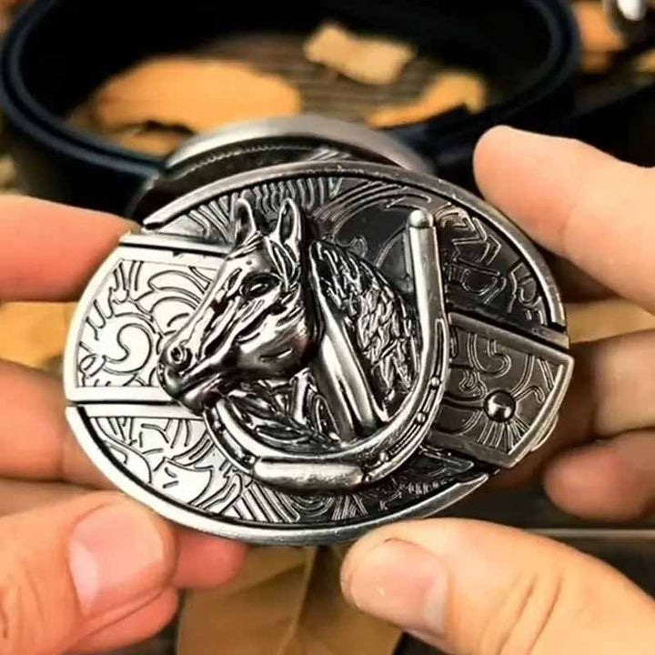 Kalsten | Metal Oval Cowboys Belt Buckle