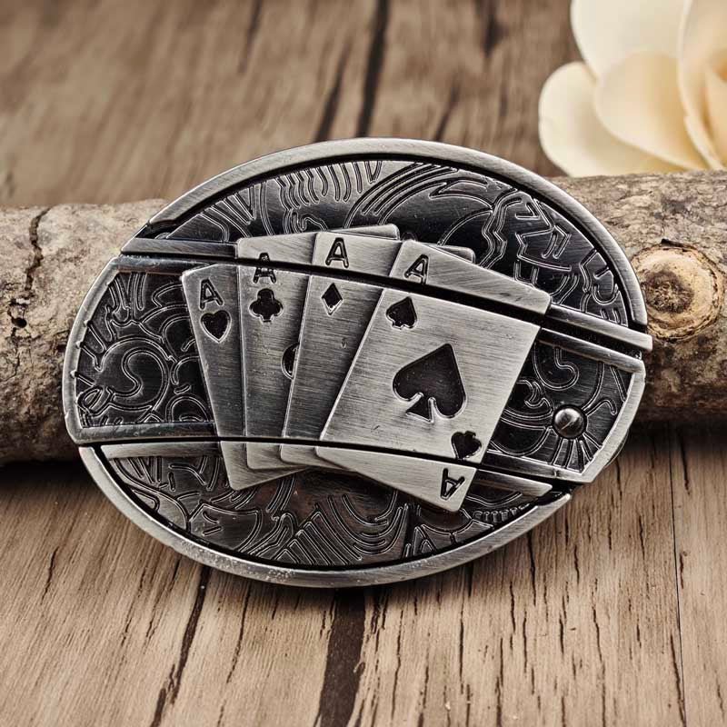Kalsten | Metal Oval Cowboys Belt Buckle