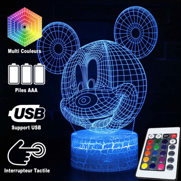 3D Lamp head of Mickey | Kalsten