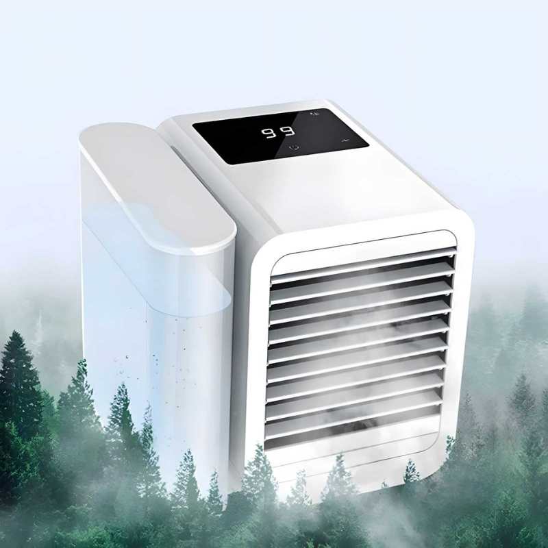 MicroCool Mini Air Conditioner Portable Evaporative Swamp Cooler with 1000ml Water Tank | Kalsten
