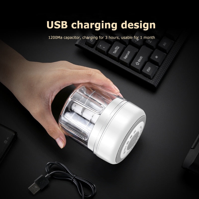 Kalsten | ZerkliX Electric Mini Chopper | Compact & Rechargeable | BPA-free & Stainless Steel Blades | 150 ml